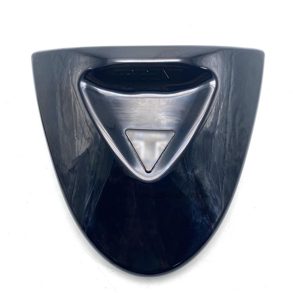 Black Motorcycle Rear Pillion Passenger Seat Cowl - Triumph Trident 2021-2025