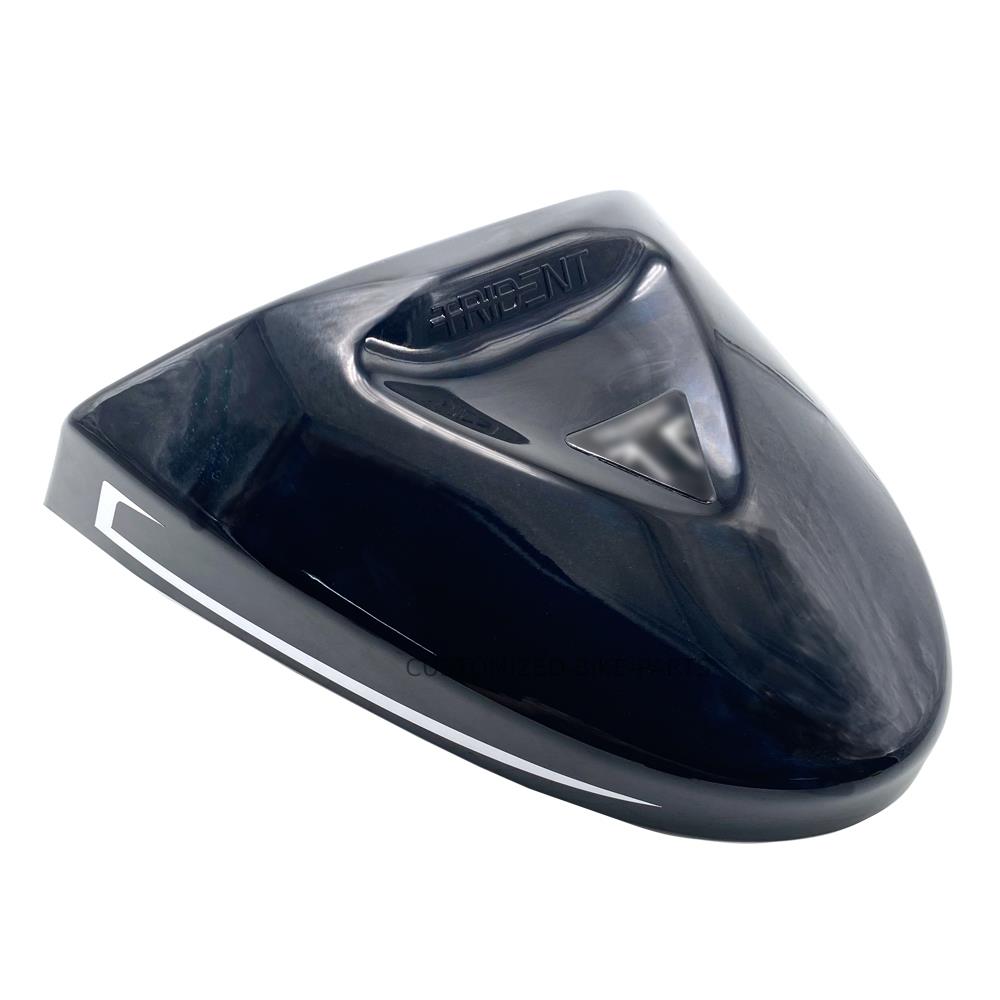 Black Motorcycle Rear Pillion Passenger Seat Cowl - Triumph Trident 2021-2025