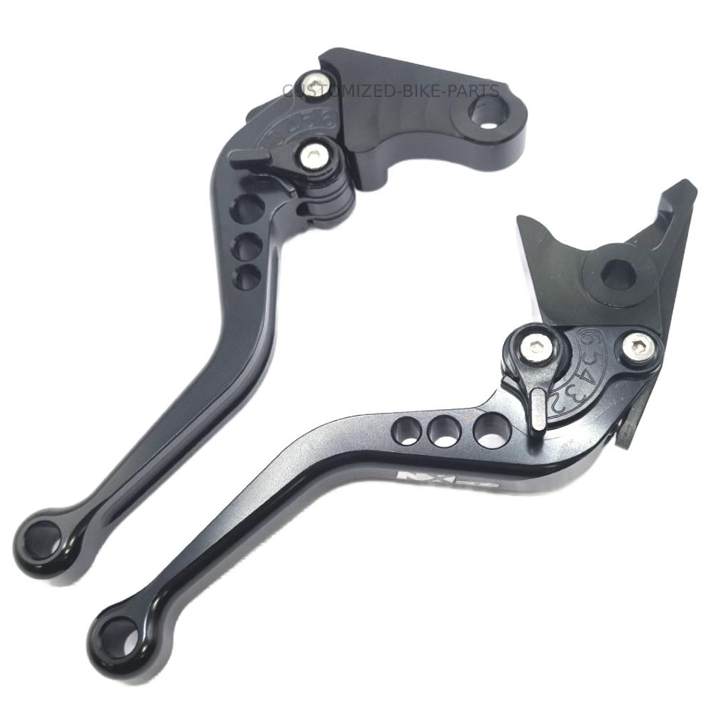 Adjustable Short Black Brake & Clutch Levers For Honda NX500 2024-2026