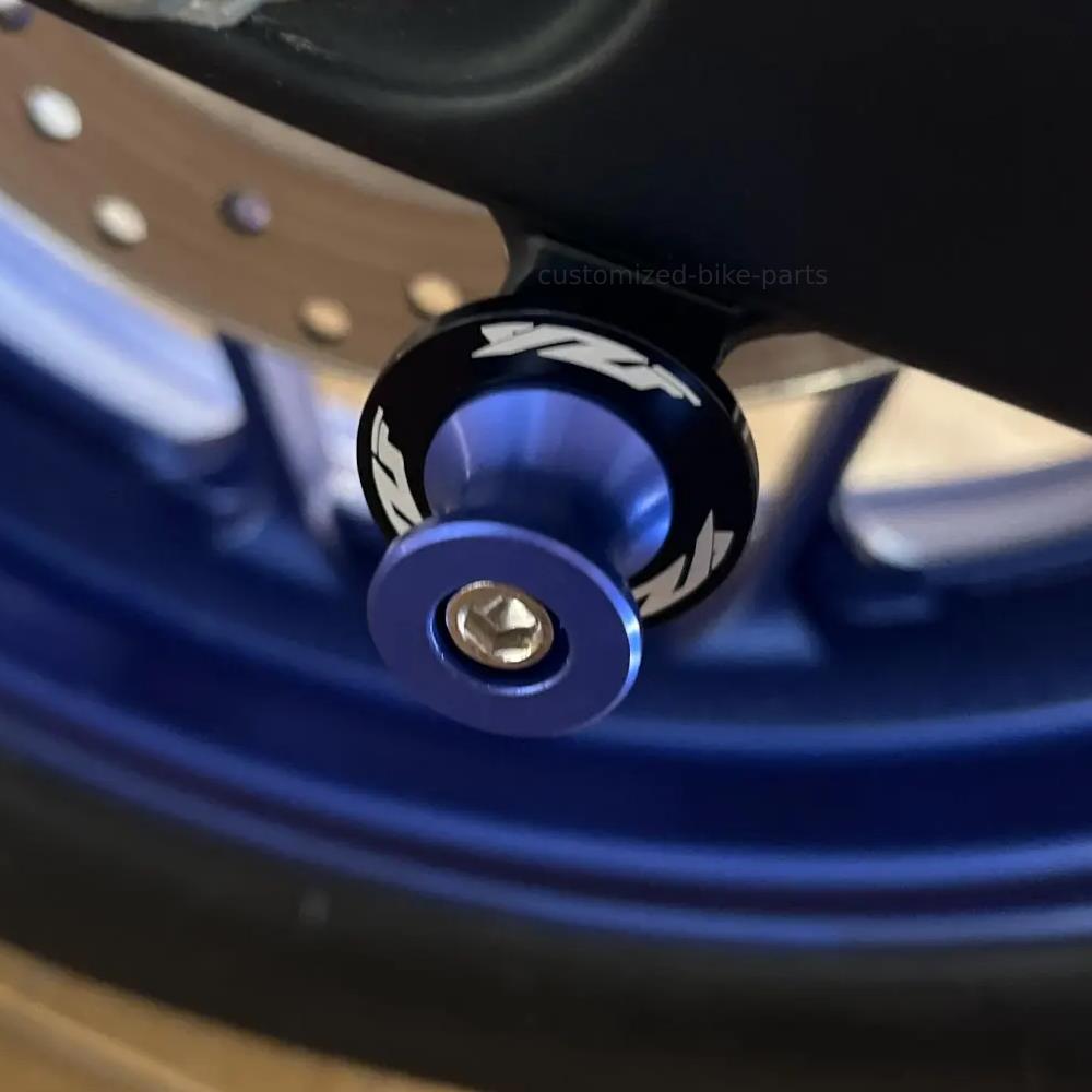 Yamaha YZF R125 R3 R25 R6 R1 R7 R9 Rear Swingarm Spools Paddock Stand Bobbins