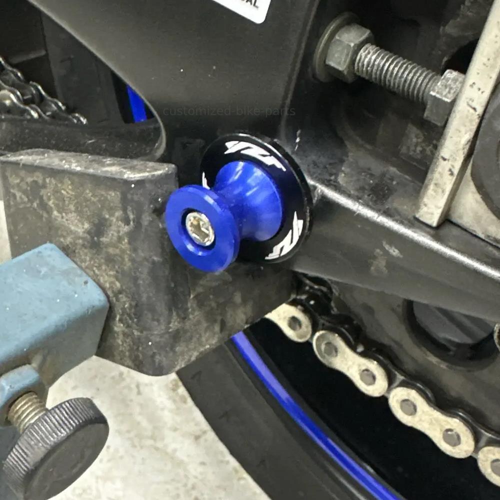 Yamaha YZF R125 R3 R25 R6 R1 R7 R9 Rear Swingarm Spools Paddock Stand Bobbins