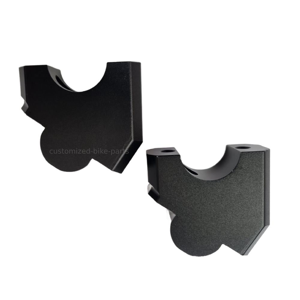 Black 35mm Handlebar Mount Risers Clamp - Honda NT1100 2022-2025