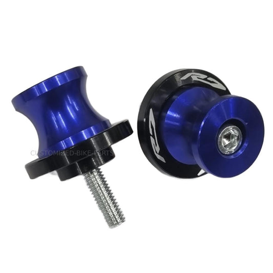 Blue Rear Swingarm Spool Paddock Stand Bobbin - Yamaha YZF-R7 2022-2025