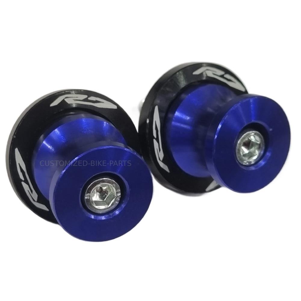 Blue Rear Swingarm Spool Paddock Stand Bobbin - Yamaha YZF-R7 2022-2025