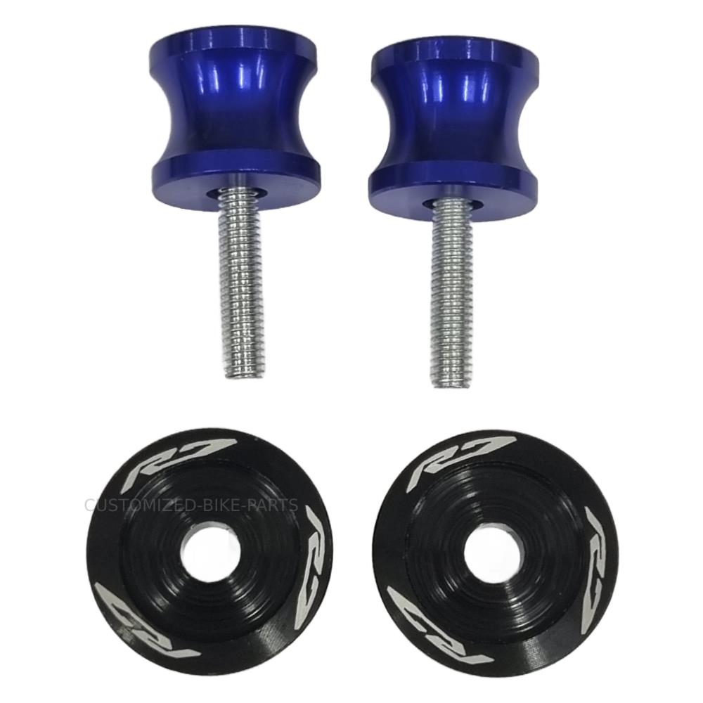 Blue Rear Swingarm Spool Paddock Stand Bobbin - Yamaha YZF-R7 2022-2025