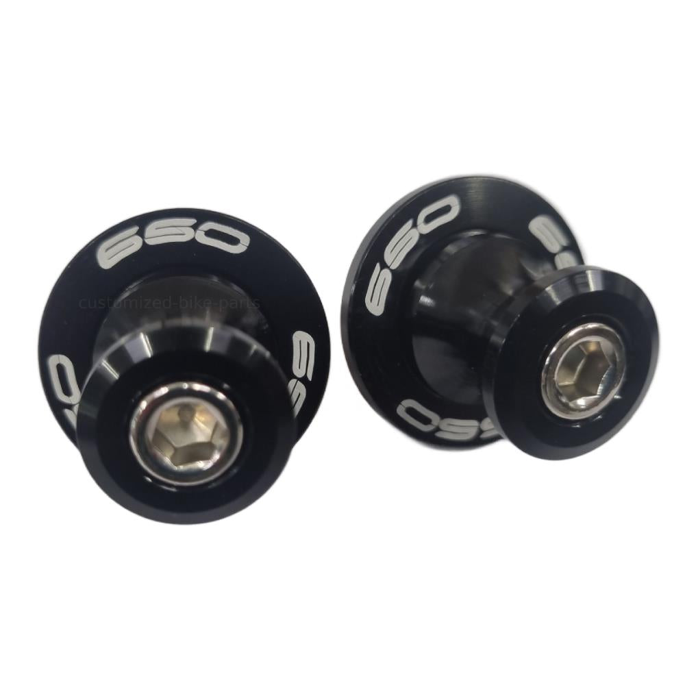 Black Swingarm Spool Paddock Stand Bobbin - Kawasaki Z650 / Ninja 650 2012-2025