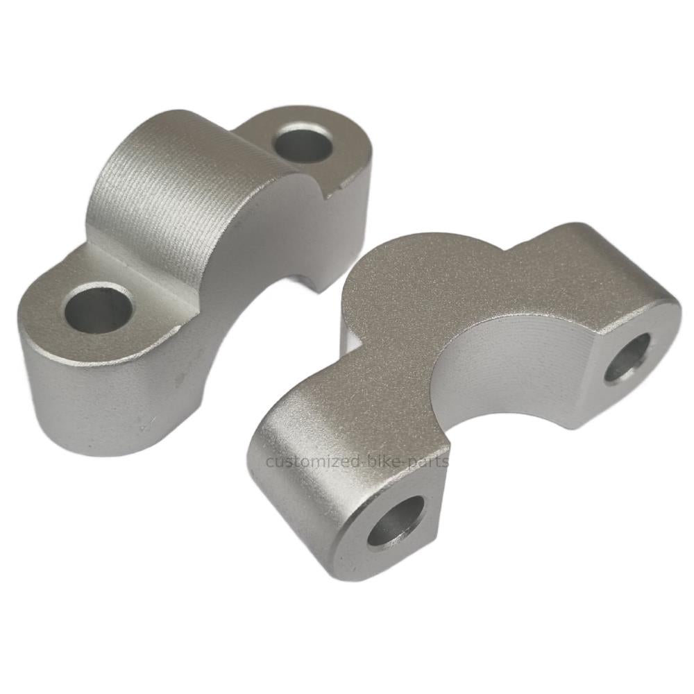 Silver Handlebar Mount Risers Clamp - BMW S1000XR S 1000 XR 2020-2025