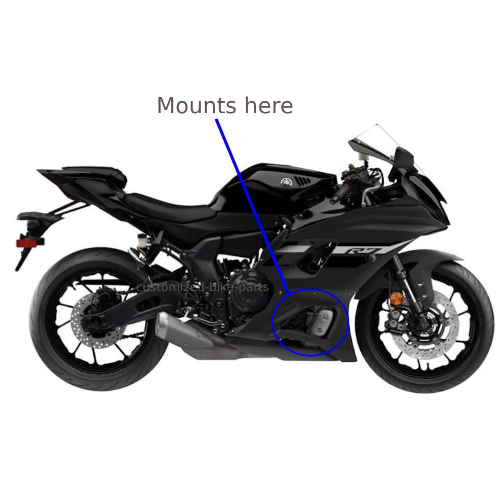 Front Pipe Exhaust Heat Shield Guard Protector - Yamaha YZF-R7 2022-2025