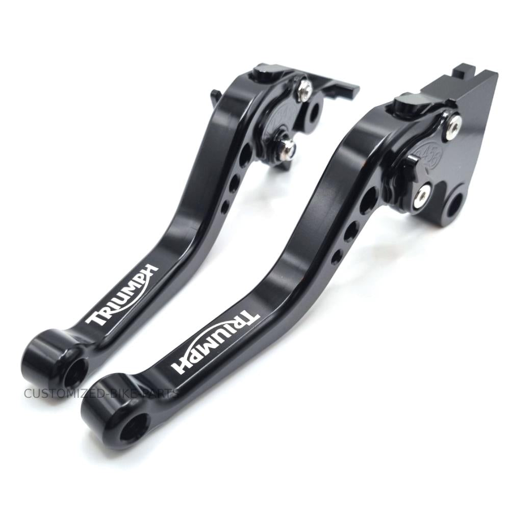 Short Black Adjustable Clutch & Brake Levers - Triumph Daytona 660 2024-2026