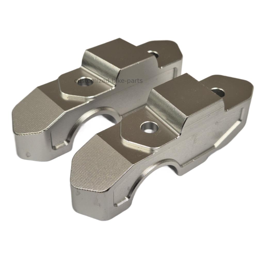 Silver Handlebar Mount Risers Clamp - BMW R1300GS 2023-2025