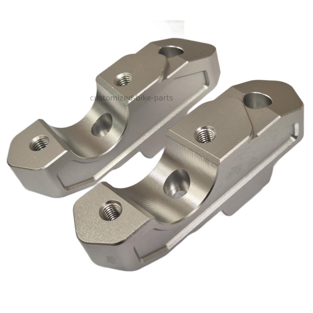 Silver Handlebar Mount Risers Clamp - BMW R1300GS 2023-2025
