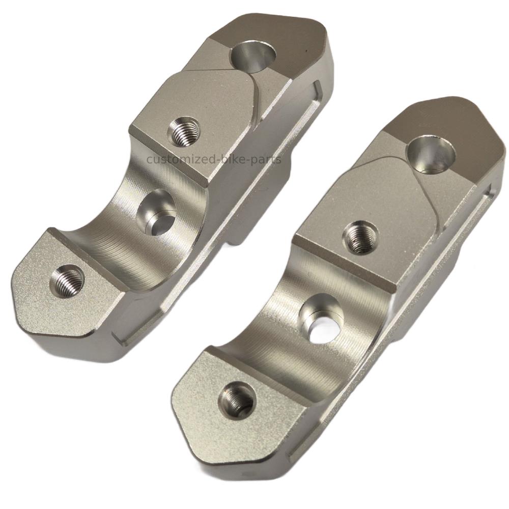 Silver Handlebar Mount Risers Clamp - BMW R1300GS 2023-2025