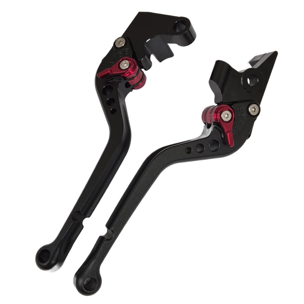 Long Black Clutch & Brake Levers For Yamaha MT-07 2014-2025