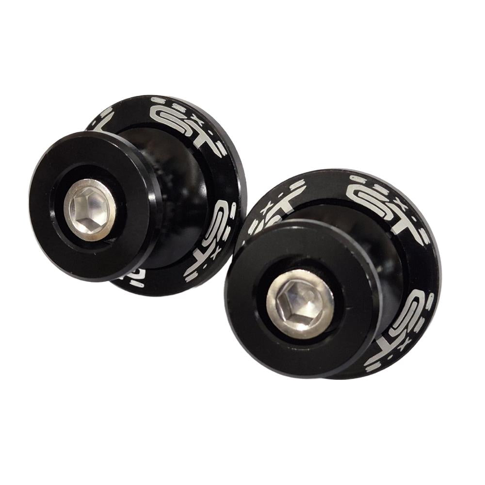 Rear Black Swingarm Spools Paddock Stand Bobbins - Suzuki GSX-S1000GT 2021-2025