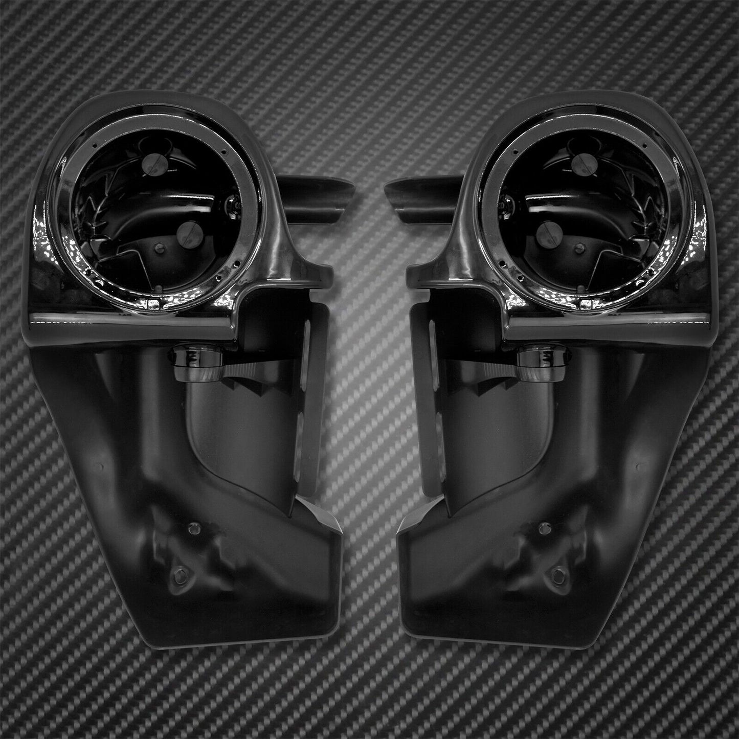 Lower Vented Leg Fairings for Harley Touring 1983-2013 w/ Speaker Grills