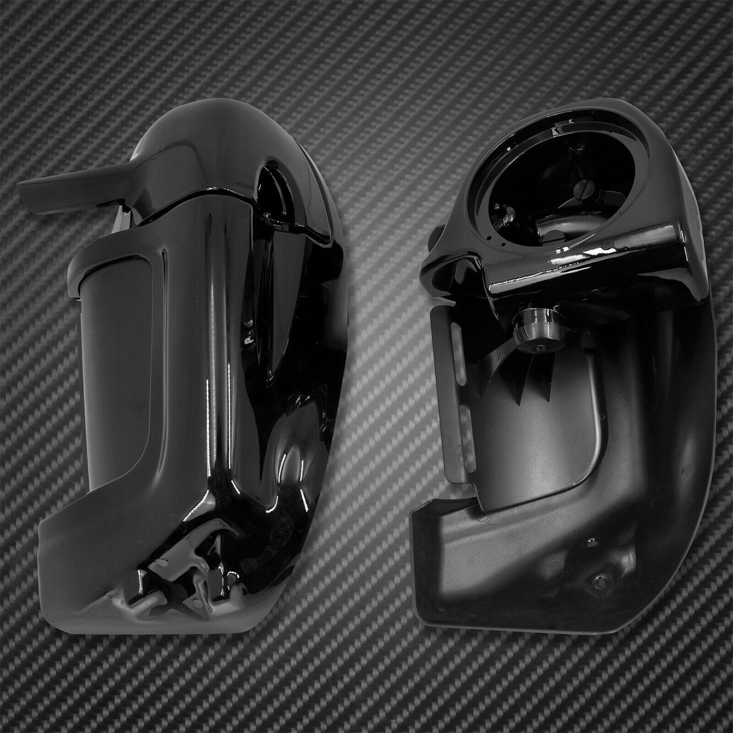 Lower Vented Leg Fairings for Harley Touring 1983-2013 w/ Speaker Grills