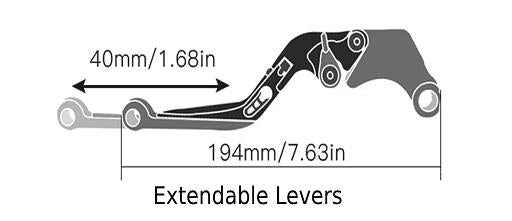 Adjustable Brake Clutch Levers Set - Ducati Scrambler 1100 800 2018-2025