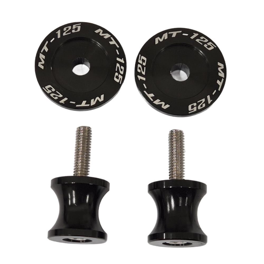 Yamaha MT-125 Black Swingarm Spools Fit All Years 2014-2025