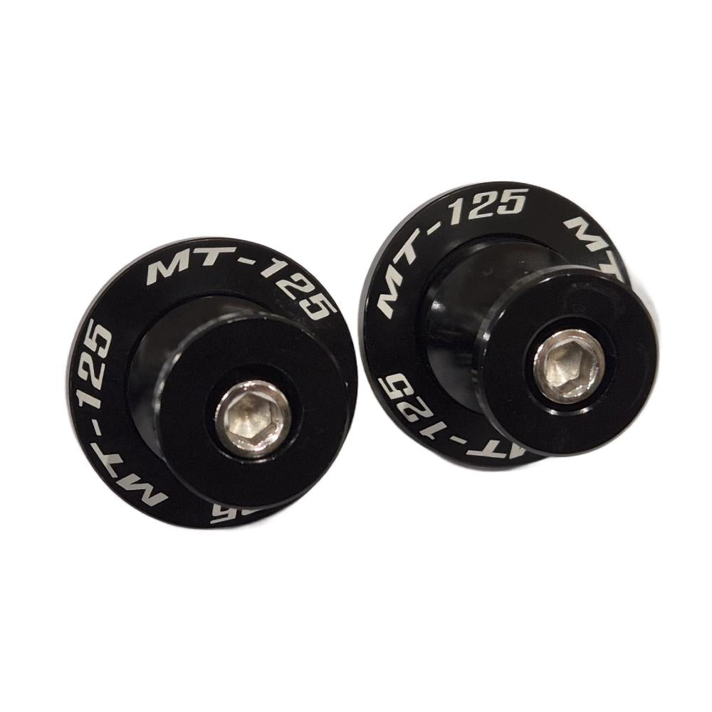 Yamaha MT-125 2014-2026 Black Rear Swingarm Spools Paddock Stand