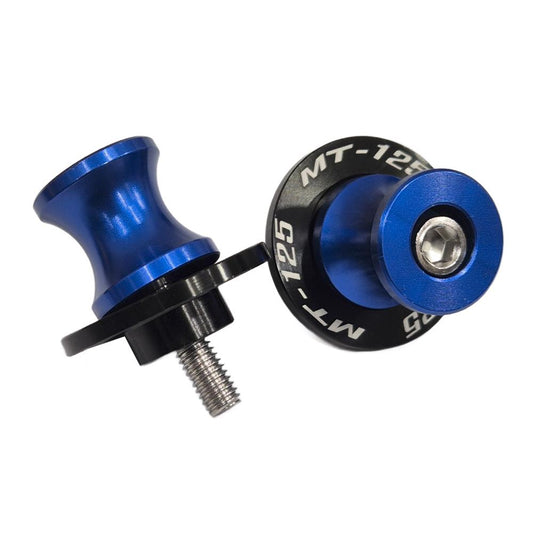 Blue Rear Swingarm Spools Fit Yamaha MT-125 All Years 2014-2025