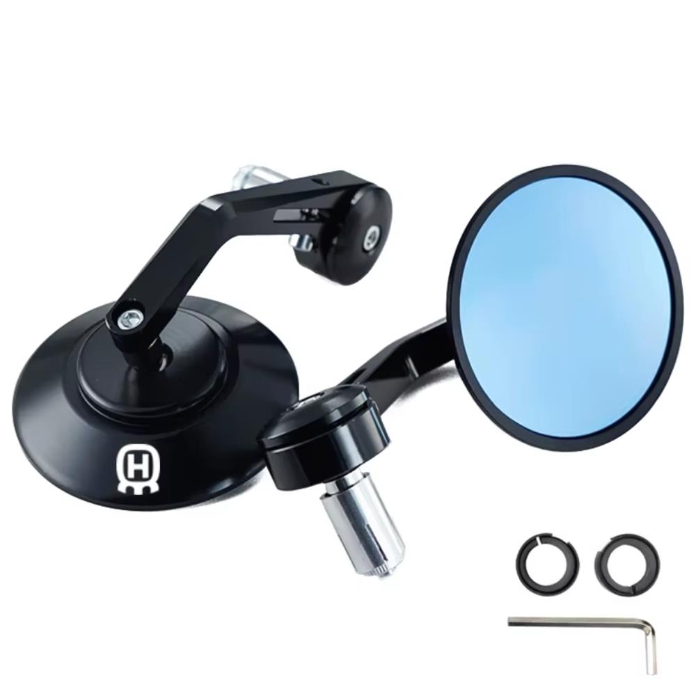 Round Bar End Rearview Mirrors For Husqvarna Vitpilen Svartpilen 401 250 701