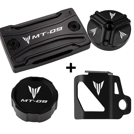 Brake Fluid Covers & Oil Filler Cap Set Yamaha MT-09 2014-2020 - 4 Piece Set