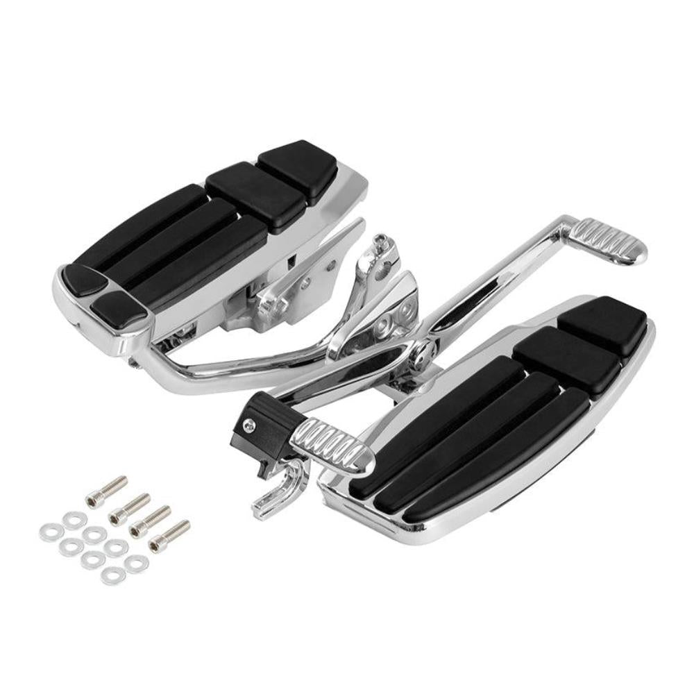 Chrome Driver Floorboards w/ Heel-Toe Shifter for GL1800 F6B Valkyrie 2001-2017