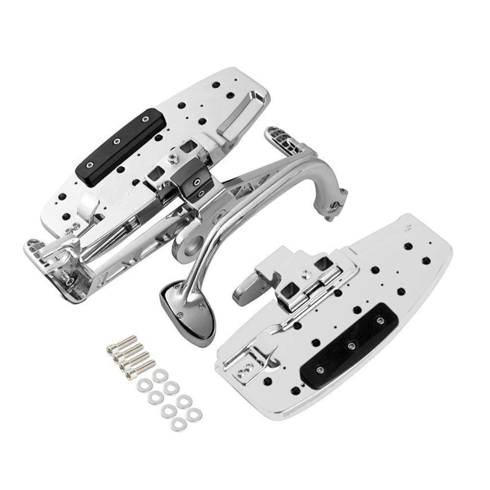 Chrome Driver Floorboards w/ Heel-Toe Shifter for GL1800 F6B Valkyrie 2001-2017