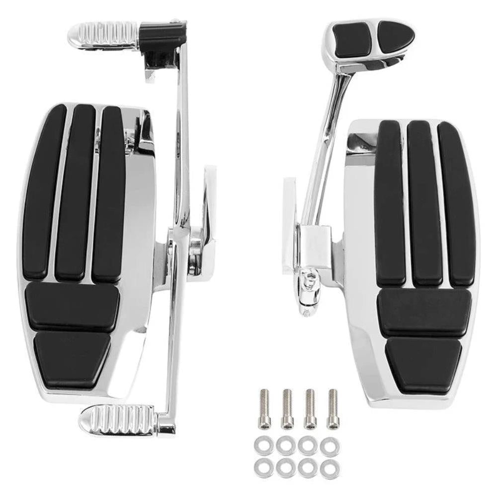Chrome Driver Floorboards w/ Heel-Toe Shifter for GL1800 F6B Valkyrie 2001-2017