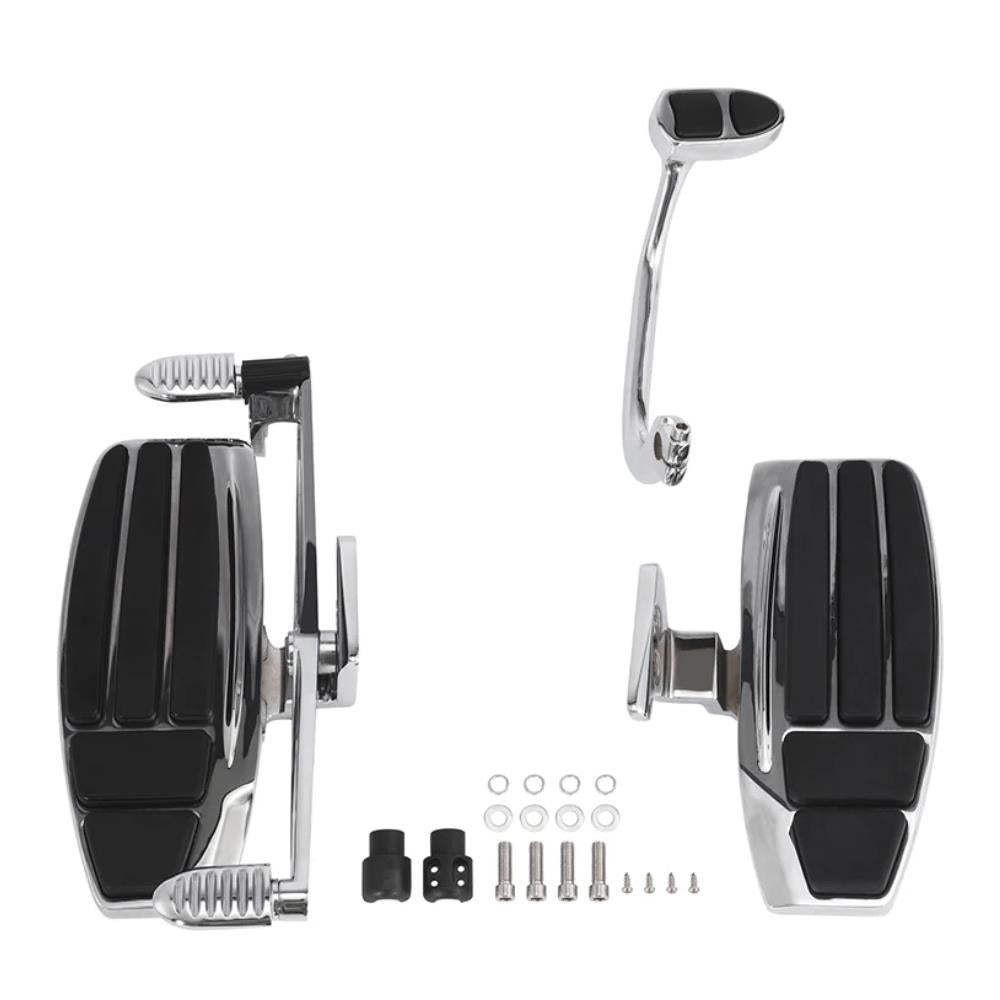 Chrome Driver Floorboards w/ Heel-Toe Shifter for GL1800 F6B Valkyrie 2001-2017