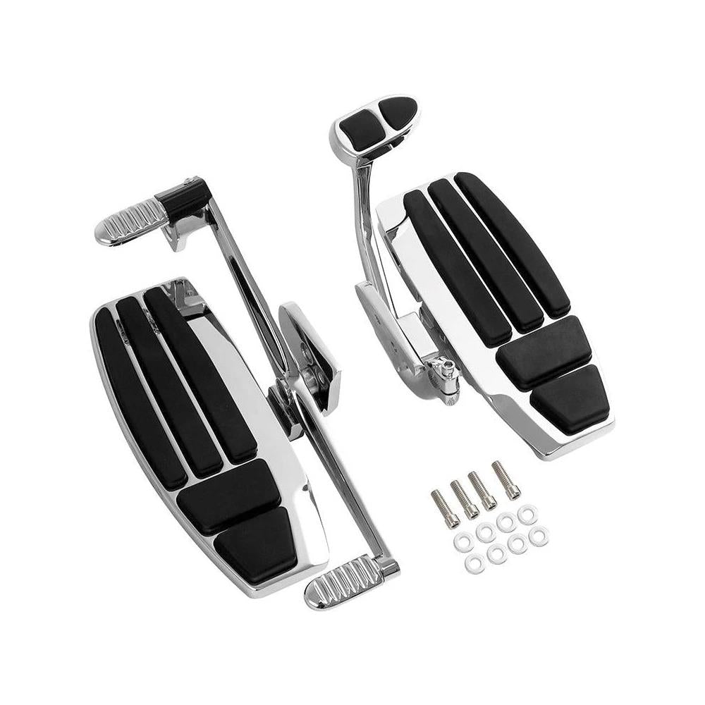 Chrome Driver Floorboards w/ Heel-Toe Shifter for GL1800 F6B Valkyrie 2001-2017