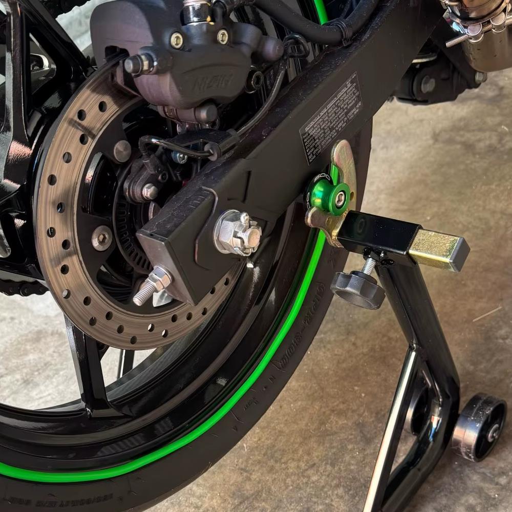 Rear Swingarm Spools Paddock Stand Bobbins - Kawasaki Z500 Ninja 500 2024-2025