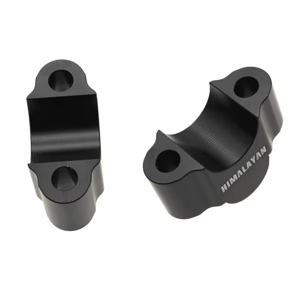 Black 27mm Handlebar Mount Risers Clamp - Royal Enfield Himalayan 450 2024-2025