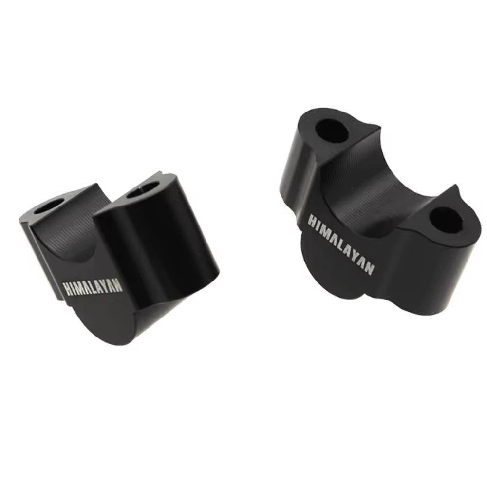 Black 27mm Handlebar Mount Risers Clamp - Royal Enfield Himalayan 450 2024-2025