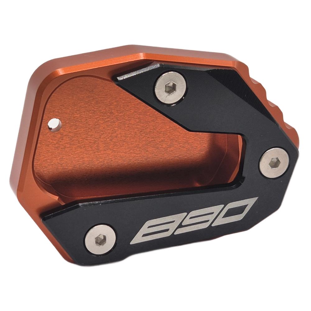 Orange Side Stand Kickstand Shoe Extender - KTM 890 Duke / R / GP 20202-2024