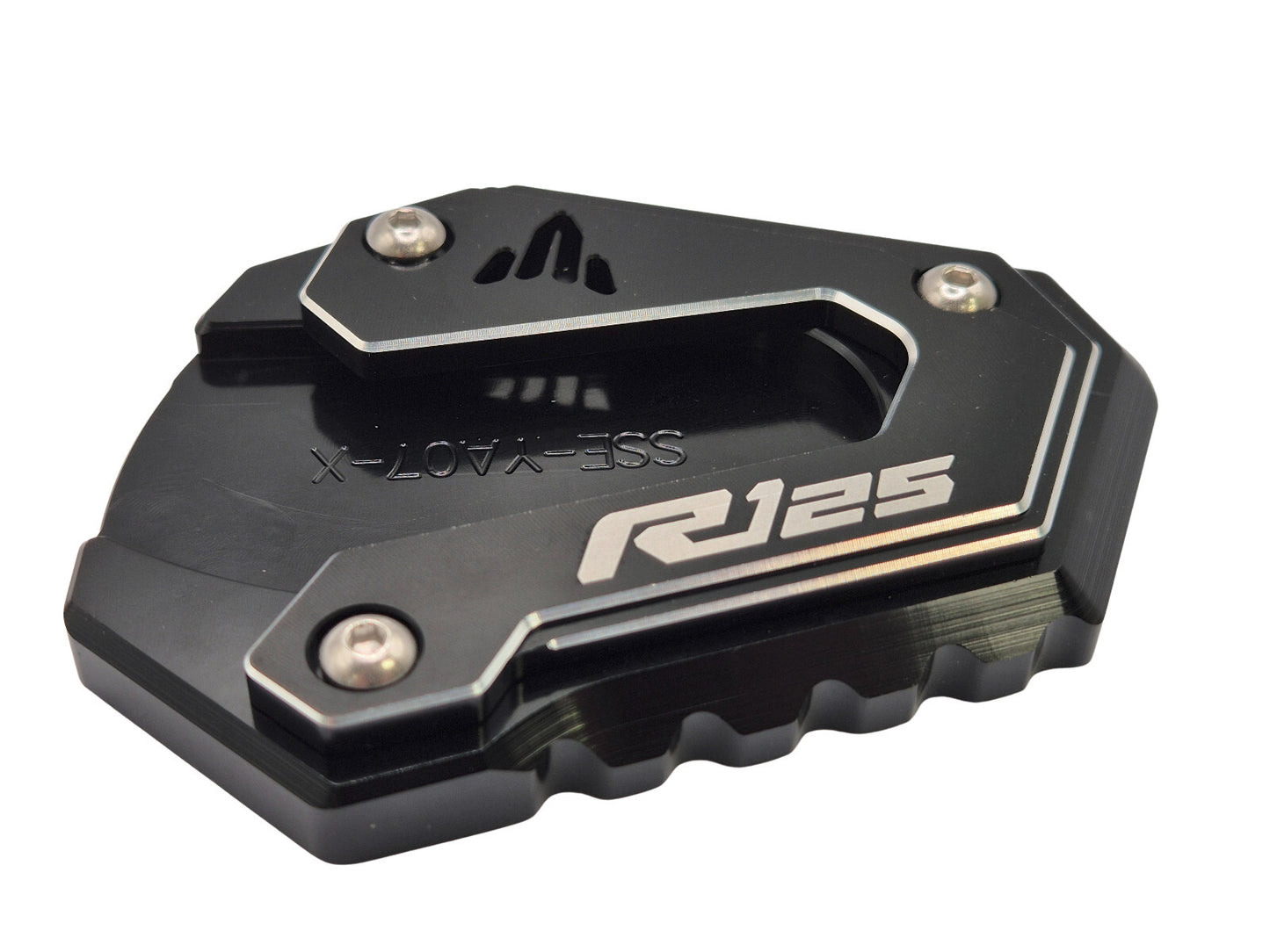 Yamaha YZF-R125 2014-2023 Kickstand Shoe Extension Pad - Black CNC