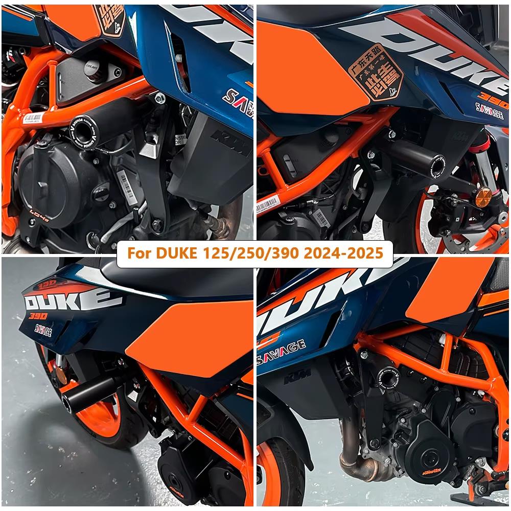 Motorcycle Frame Slider Crash Protector for KTM Duke 125 / 390 2024-2025