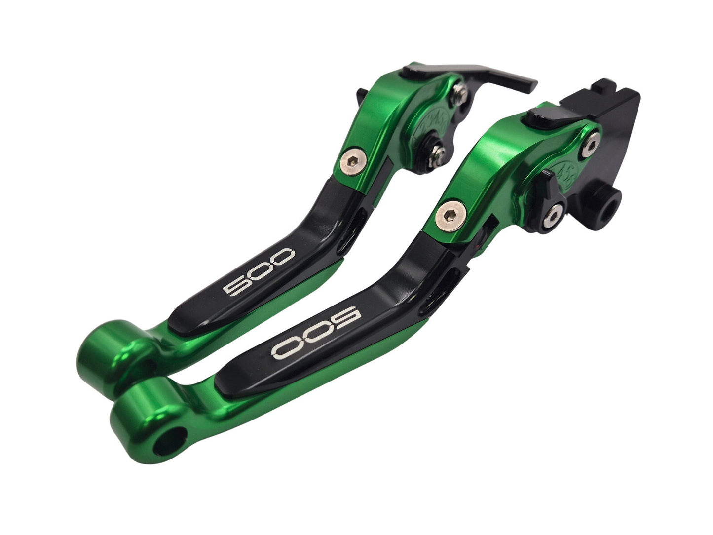 Green / Black Brake & Clutch Levers - Kawasaki Z500 / Ninja 500 2024-2026