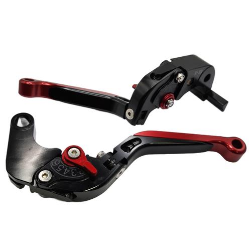 Red/Black Adjustable Clutch Brake Levers - Honda CBR600RR CBR 600 RR 2024-2026