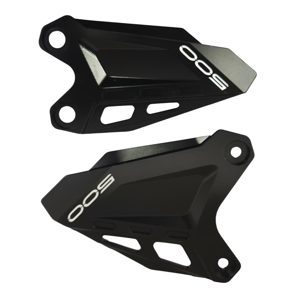 Kawasaki Z500 / Ninja 500 2024‑2025 Black Heel Guards