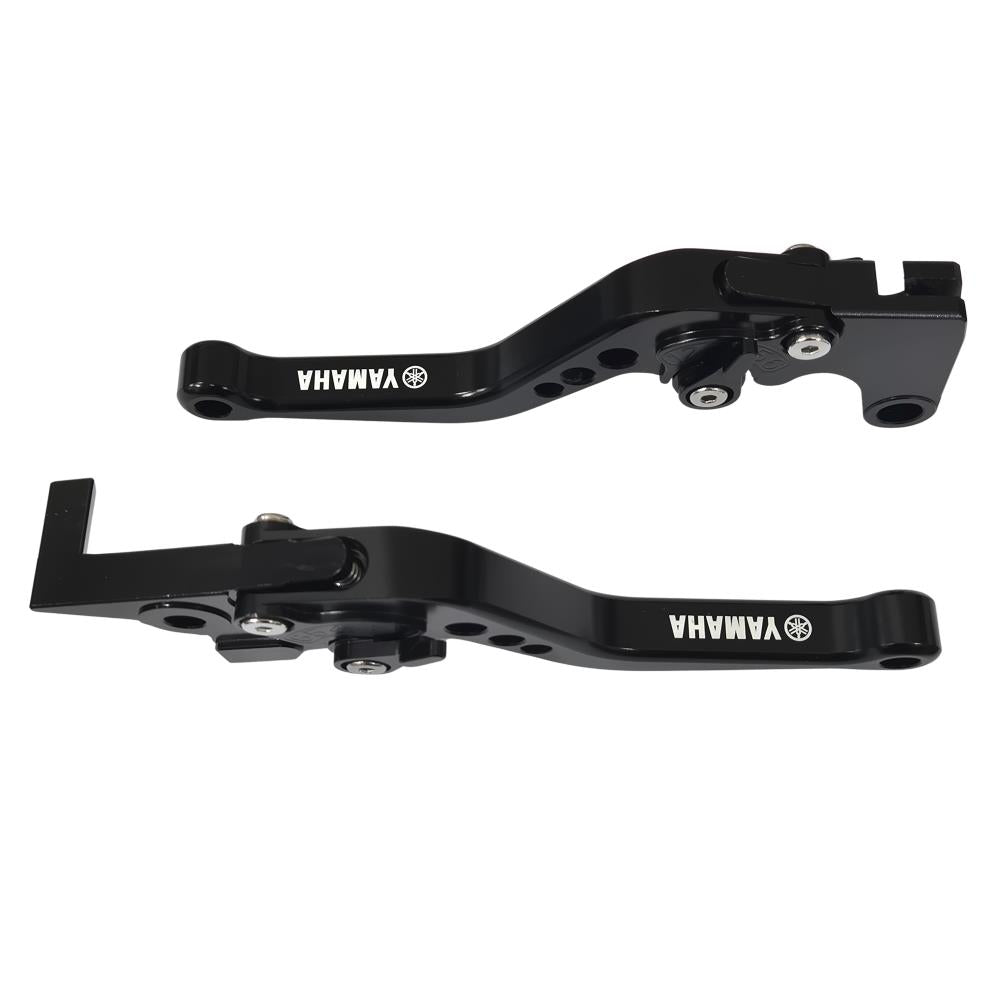 Short Black Clutch & Brake Levers For Yamaha FJ-07 / MT-07 2014-2026