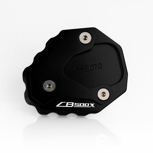 Black Side Stand Kickstand Shoe Extender - Honda CB500X 2019-2025