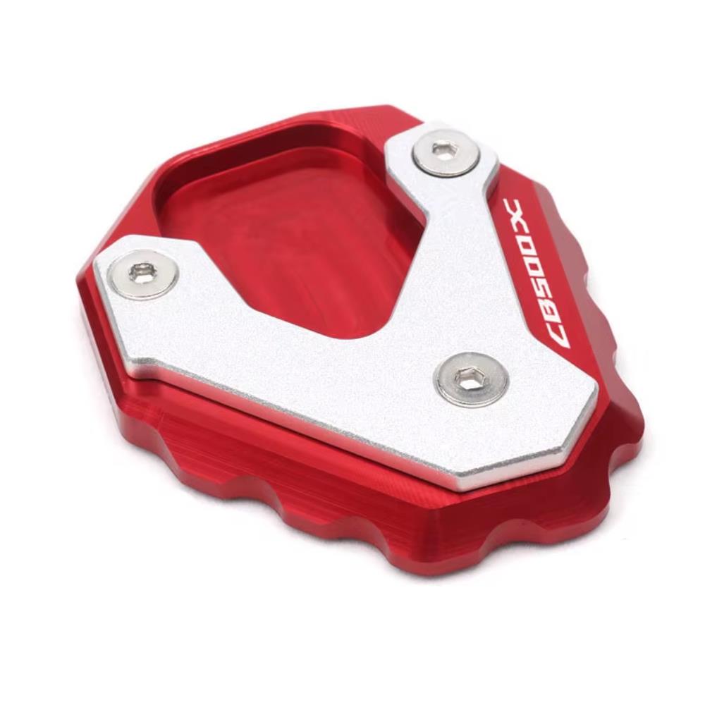 Red Side Stand Kickstand Shoe Extender - Honda CB500X 2019-2025