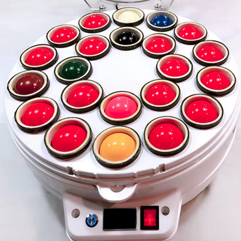 22-Ball Snooker & English Pool Ball Cleaner Machine – UK Plug 220V