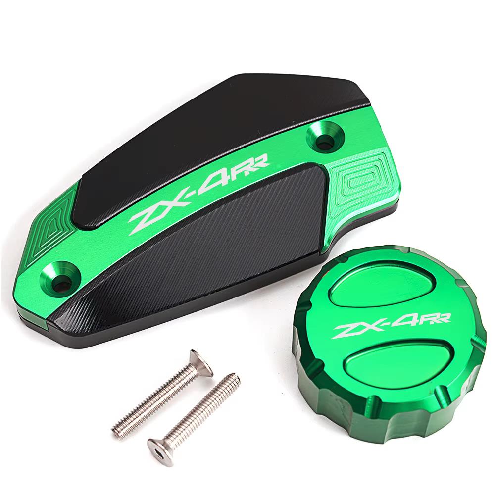 Front Brake & Rear Reservoir Fluid Covers - Kawasaki ZX-4RR 2024-2026