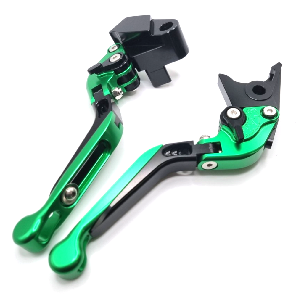 Extendable Green Clutch & Brake Lever For Kawasaki ZX-4RR 2024-2026