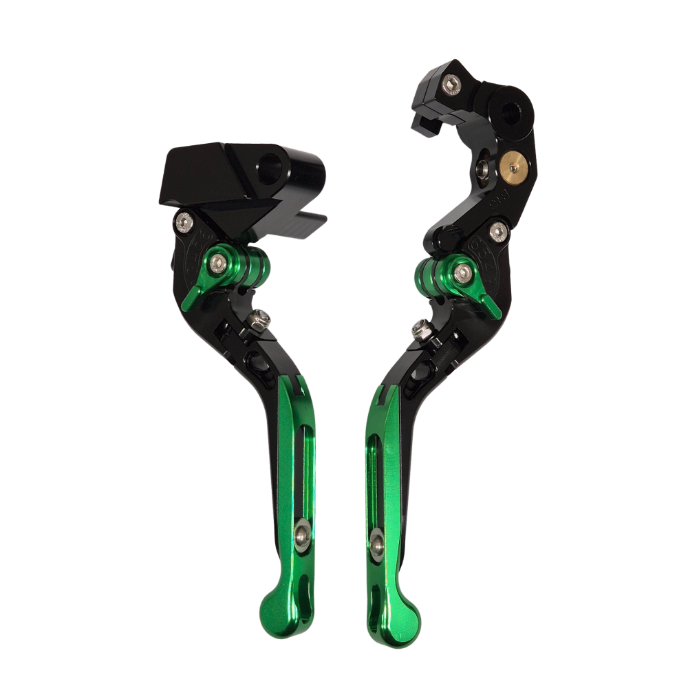 Extendable Green Clutch & Brake Lever For Kawasaki Versys 1000 / SE 2019-2023