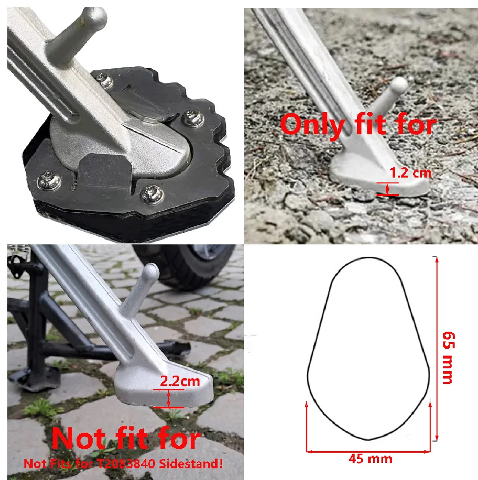 Side Stand Kickstand Shoe Extender - Triumph Tiger 1200 2022-2025