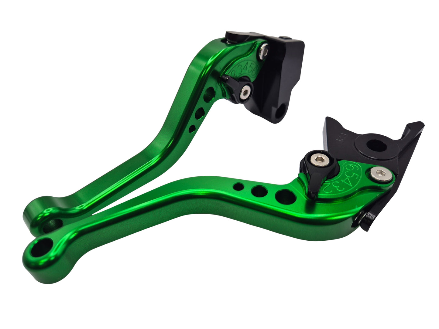 Short Green Clutch & Brake Levers For Kawasaki Versys 1000 2015-2019