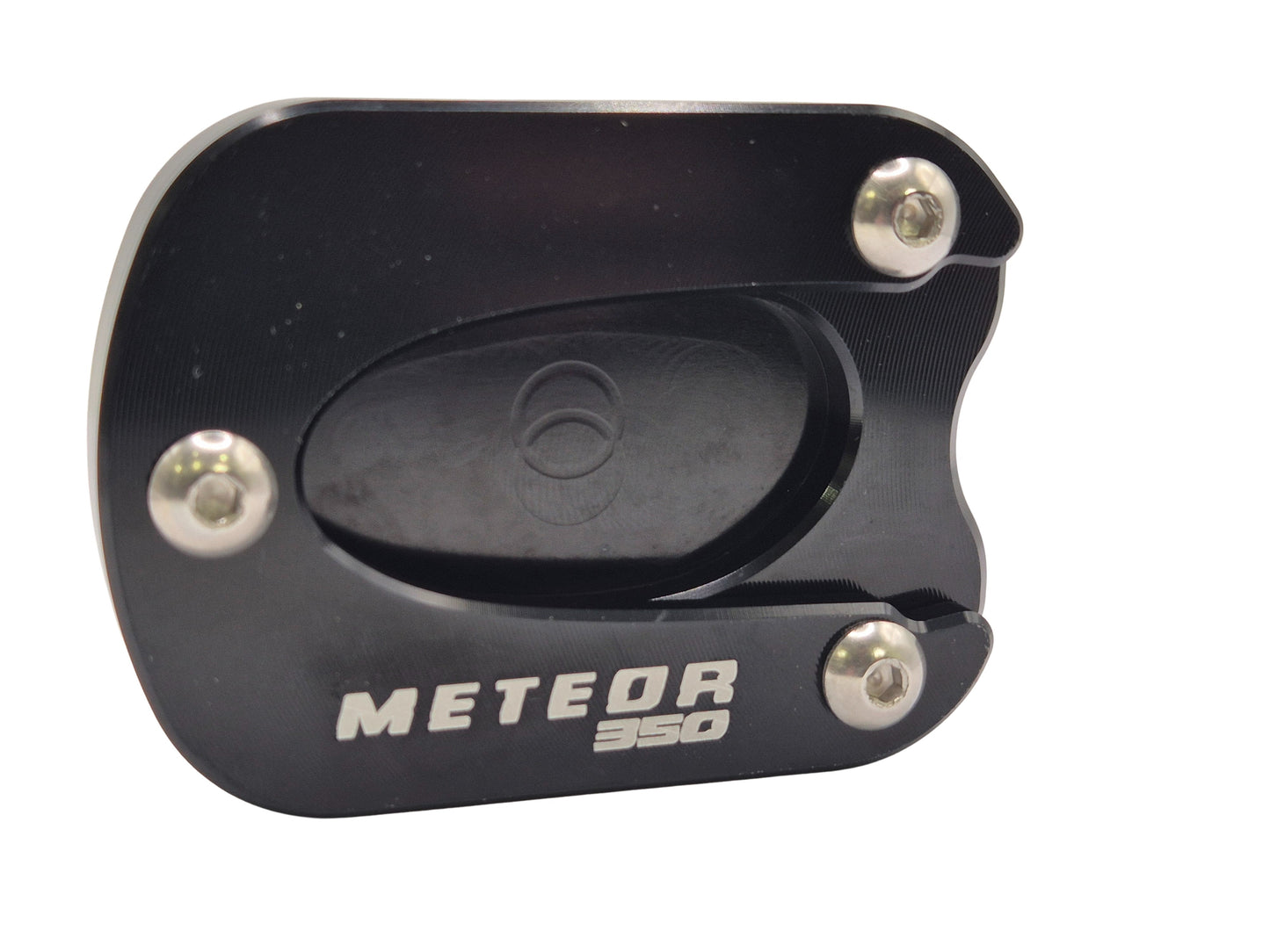 Black Side Stand Kickstand Shoe Extender - Royal Enfield METEOR 350 2022-2023